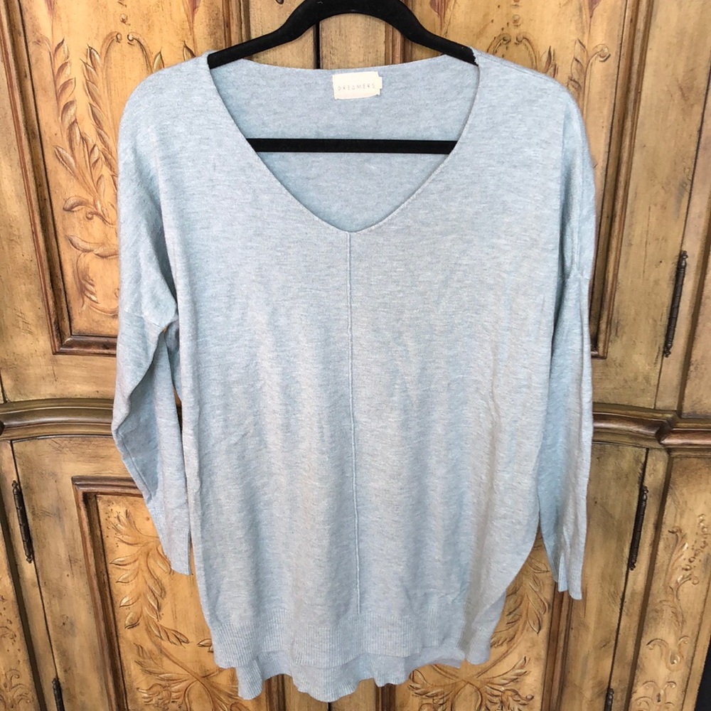 Dreamers Basic V-Neck Tunic Sweater - image 2